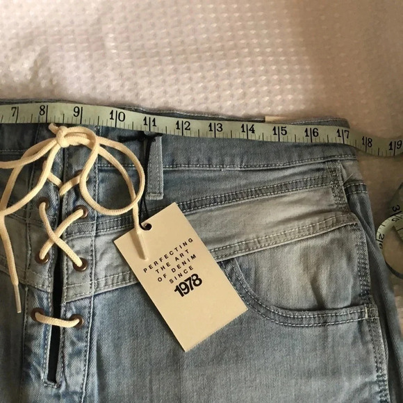 Jordache Vintage Crystal Lace Up Jeans - Picture 8 of 11